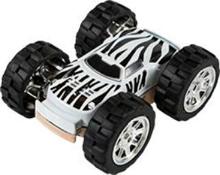 Obrázek z Auto oboustranné bílý tygr/gepard 9cm 